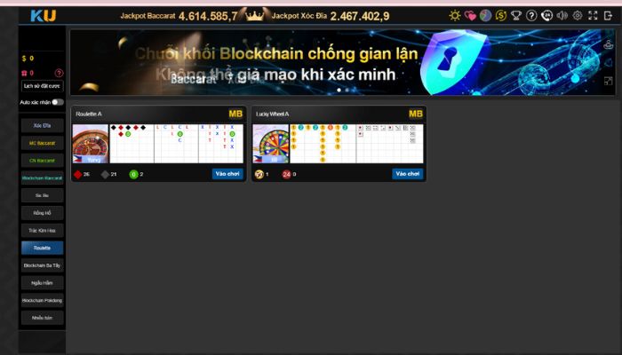 Hướng dẫn cách vào sảnh cược Roulette Kubet