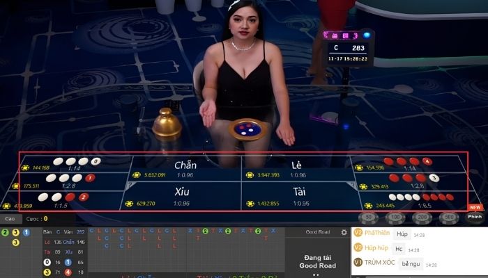 Các cửa cược game Tài Xỉu Kubet